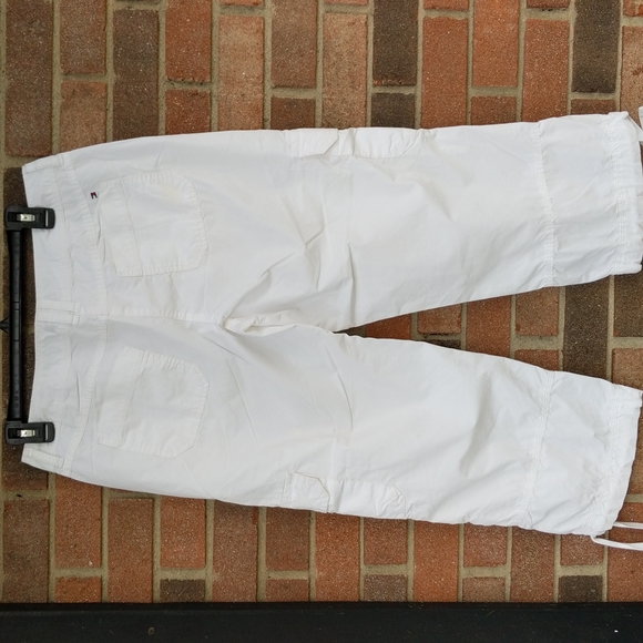 Tommy Hilfiger White Cargo Pants  Size 6 - Picture 3 of 12
